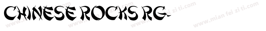 chinese rocks rg字体转换